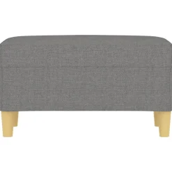 vidaXL Bankje 70x35x41 cm stof donkergrijs