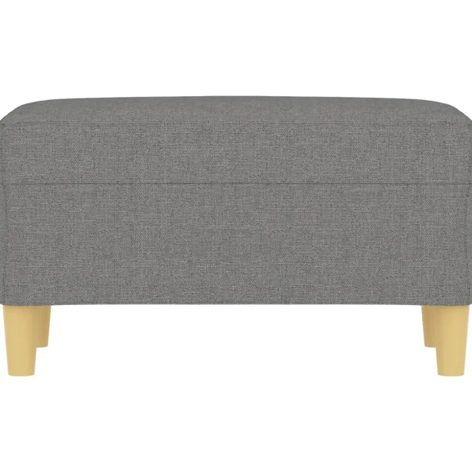 vidaXL Bankje 70x35x41 cm stof donkergrijs