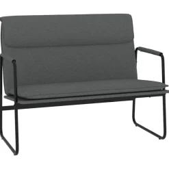 vidaXL Bankje 100x64x80 cm stof donkergrijs