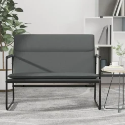 vidaXL Bankje 100x64x80 cm stof donkergrijs