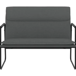 vidaXL Bankje 100x64x80 cm stof donkergrijs