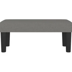 vidaXL Bankje 70x30x30 cm stof donkergrijs