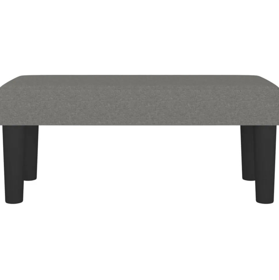 vidaXL Bankje 70x30x30 cm stof donkergrijs