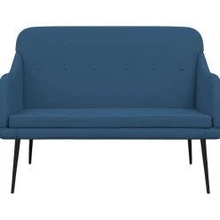 vidaXL Bankje 110x76x80 cm stof blauw