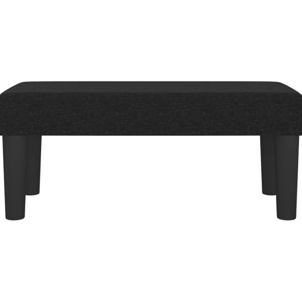 vidaXL Bankje 70x30x30 cm stof zwart
