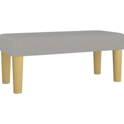 vidaXL Bankje 70x30x30 cm stof lichtgrijs