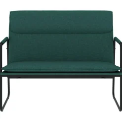 vidaXL Bankje 100x64x80 cm stof donkergroen