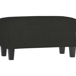 vidaXL Bankje 70x35x41 cm stof zwart