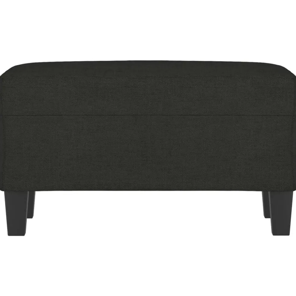 vidaXL Bankje 70x35x41 cm stof zwart
