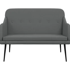 vidaXL Bankje 110x76x80 cm stof donkergrijs