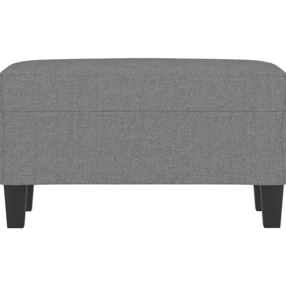 vidaXL Bankje 70x35x41 cm stof donkergrijs