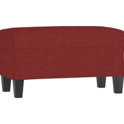vidaXL Bankje 70x35x41 cm stof wijnrood