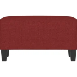 vidaXL Bankje 70x35x41 cm stof wijnrood
