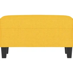 vidaXL Bankje 70x35x41 cm stof lichtgeel