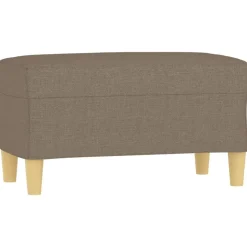 vidaXL Bankje 70x35x41 cm stof taupe