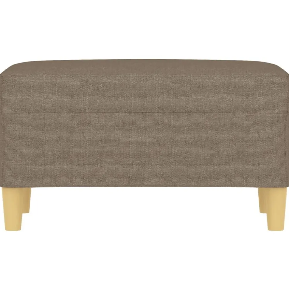 vidaXL Bankje 70x35x41 cm stof taupe