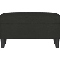 vidaXL Bankje 70x35x41 cm stof zwart