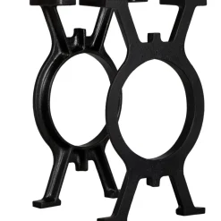 vidaXL Bankpoten 2 st O-frame gietijzer