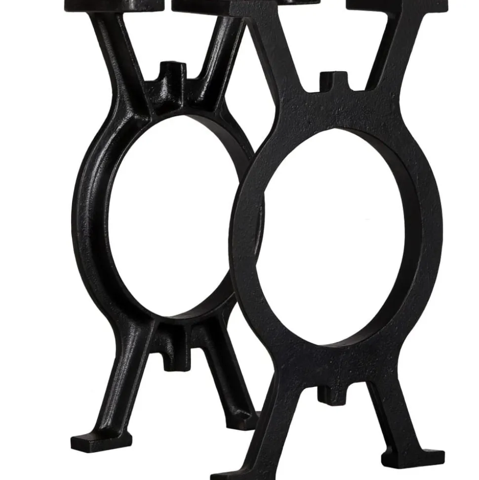 vidaXL Bankpoten 2 st O-frame gietijzer