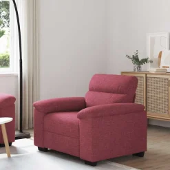 vidaXL Bankstoel Wijnrood 100x81x84 cm Stof
