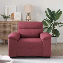 vidaXL Bankstoel Wijnrood 100x81x84 cm Stof