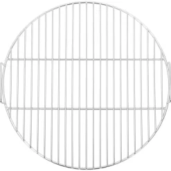 vidaXL Barbecuerooster met handgrepen rond Ø44,5 cm 304 roestvrijstaal