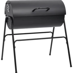 vidaXL Barbecuevat met 2 kookroosters 80x95x90 cm staal zwart