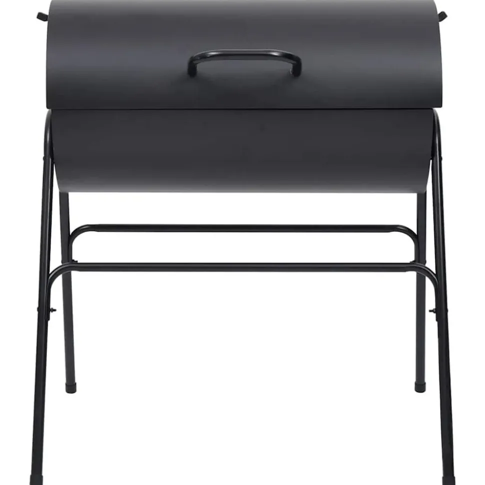 vidaXL Barbecuevat met 2 kookroosters 80x95x90 cm staal zwart