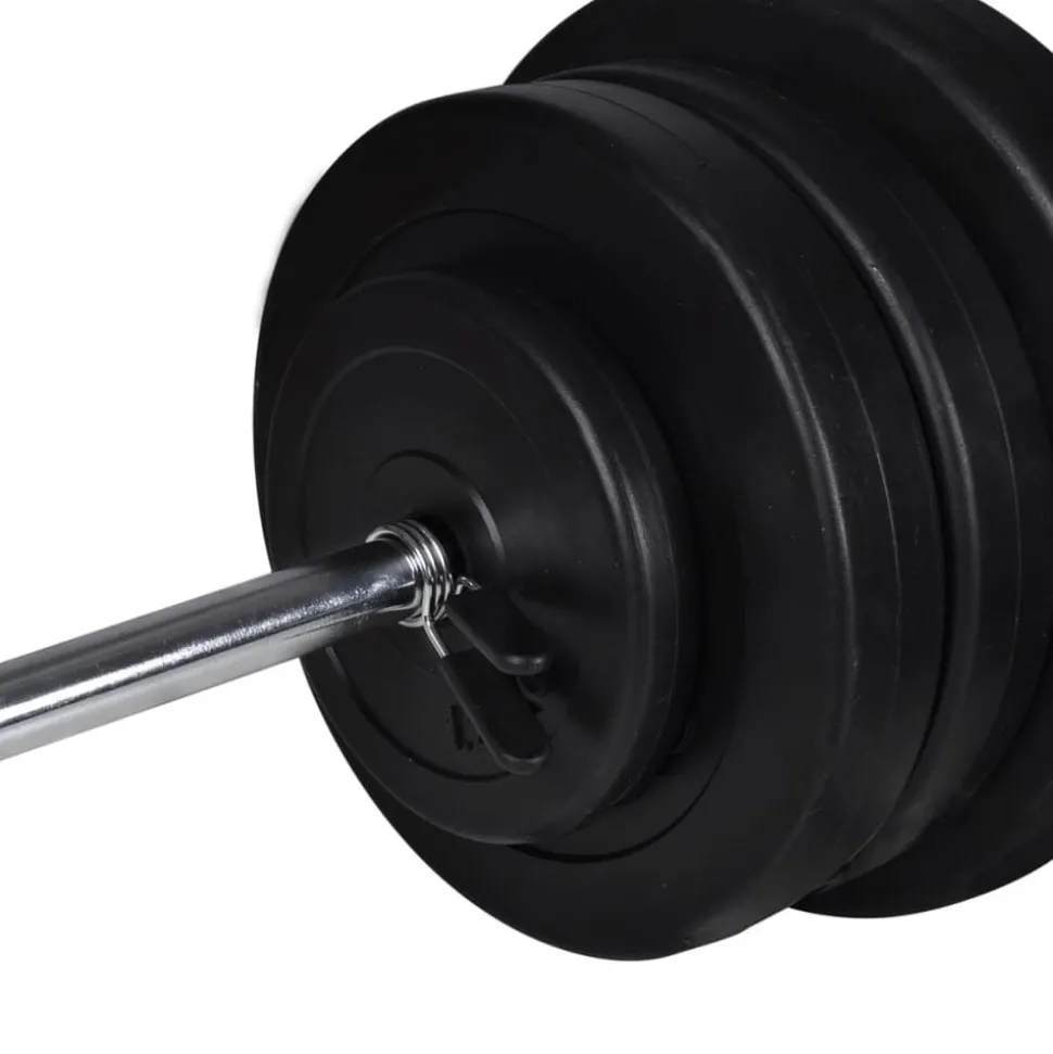 vidaXL Barbell- en dumbbellset 60,5 kg