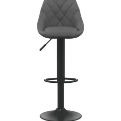 vidaXL Barkruk fluweel donkergrijs
