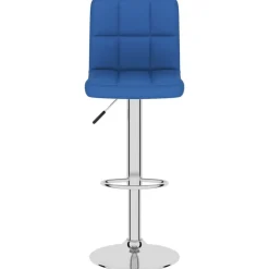 vidaXL Barkruk stof blauw