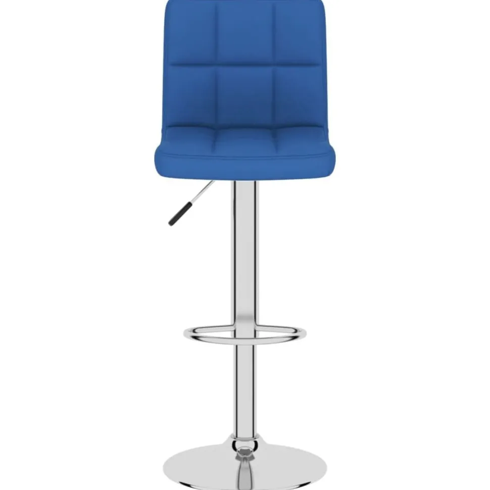 vidaXL Barkruk stof blauw