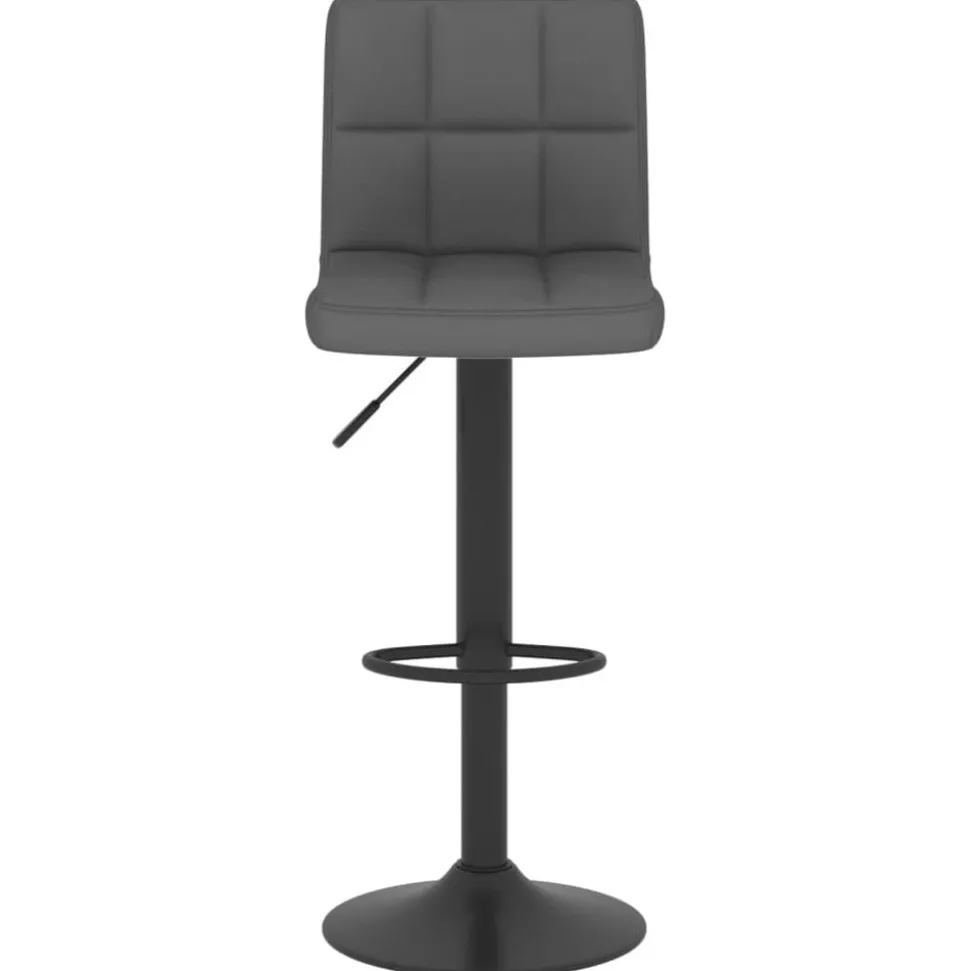vidaXL Barkruk stof donkergrijs
