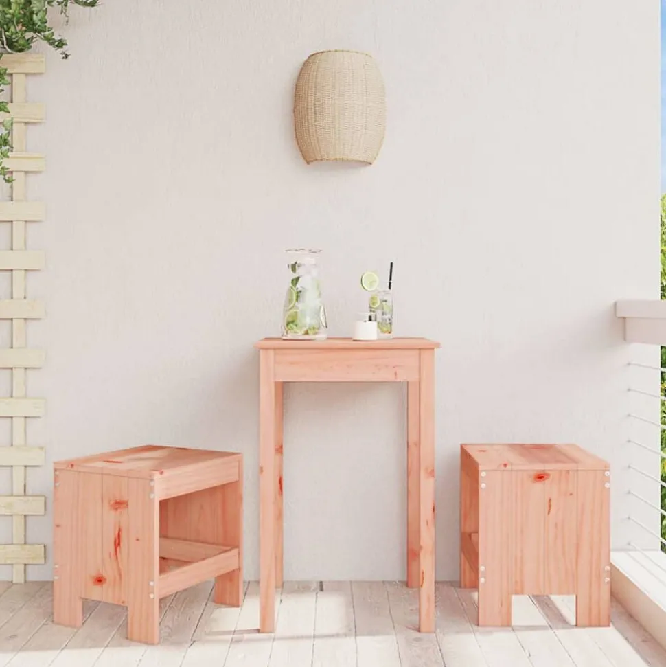 vidaXL Barkrukken 2 st 40x36x45 cm massief douglashout