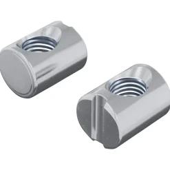 vidaXL Barrelmoeren 2 pcs Zilver M6 x 13 mm Metaal