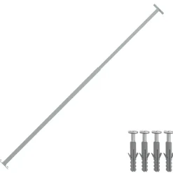vidaXL Barrièrestang verstelbaar 710-1200 mm
