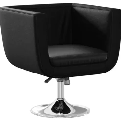 vidaXL Barstoelen 2 st kunstleer zwart