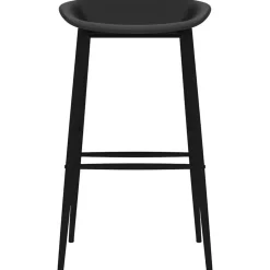 vidaXL Barstoelen 2 st zwart