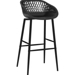 vidaXL Barstoelen 2 st zwart