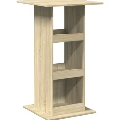 vidaXL Bartafel met opbergruimte 60x60x102 cm hout sonoma eikenkleurig