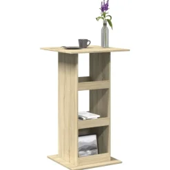vidaXL Bartafel met opbergruimte 60x60x102 cm hout sonoma eikenkleurig