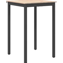 vidaXL Bartafel Naturel 70 x 70 x 105 cm Massief grenenhout