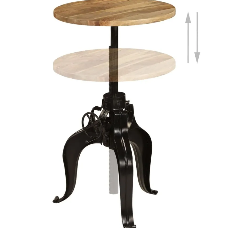 vidaXL Bartafel 60x(76-110) cm massief mangohout