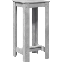 vidaXL Bartafel 51x50x103,5 cm bewerkt hout betongrijs