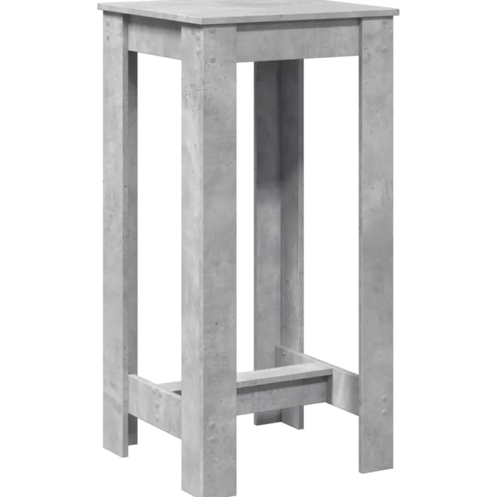 vidaXL Bartafel 51x50x103,5 cm bewerkt hout betongrijs