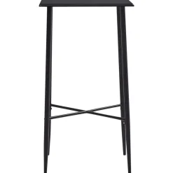 vidaXL Bartafel 60x60x111 cm MDF zwart