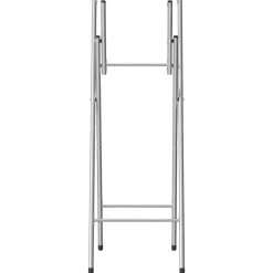 vidaXL Bartafelpoten inklapbaar 45x53x108 cm staal zilverkleurig