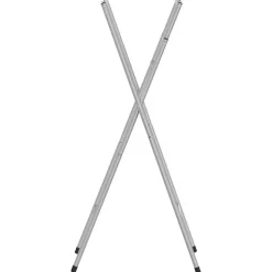 vidaXL Bartafelpoten inklapbaar 45x53x108 cm staal zilverkleurig