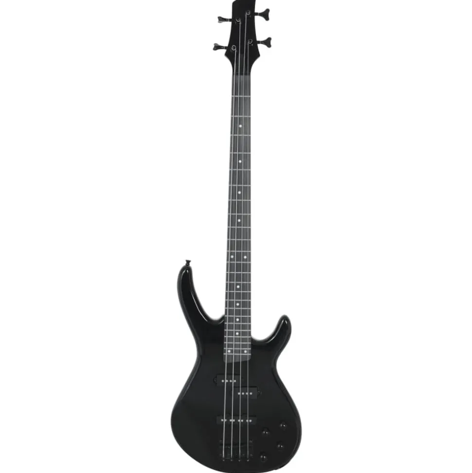 vidaXL Basgitaar voor beginners elektrisch met tas 4/4 46" zwart
