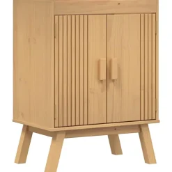 vidaXL Basis Kast Olden Bruin 60 x 40 x 80 cm Massief grenenhout